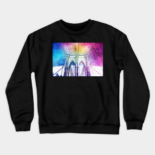 Brooklyn Bridge (watercolor) Crewneck Sweatshirt